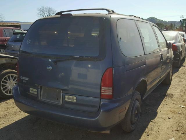 4N2DN1115VD804193 - 1997 NISSAN QUEST XE BLUE photo 4