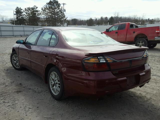 1G2HY54K714210016 - 2001 PONTIAC BONNEVILLE BURGUNDY photo 3