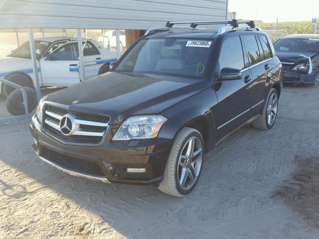 WDCGG5GBXCF843892 - 2012 MERCEDES-BENZ GLK 350 BLACK photo 2