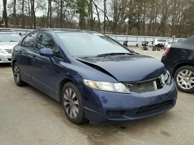 1HGFA16959L029736 - 2009 HONDA CIVIC EXL BLUE photo 1
