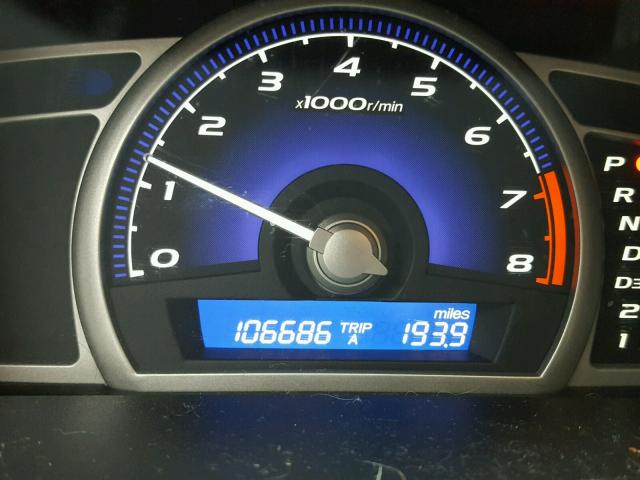 1HGFA16959L029736 - 2009 HONDA CIVIC EXL BLUE photo 8