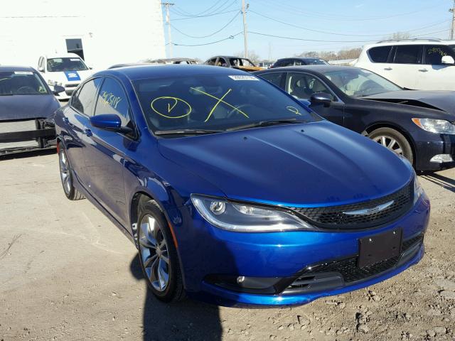 1C3CCCBB7FN531233 - 2015 CHRYSLER 200 S BLUE photo 1