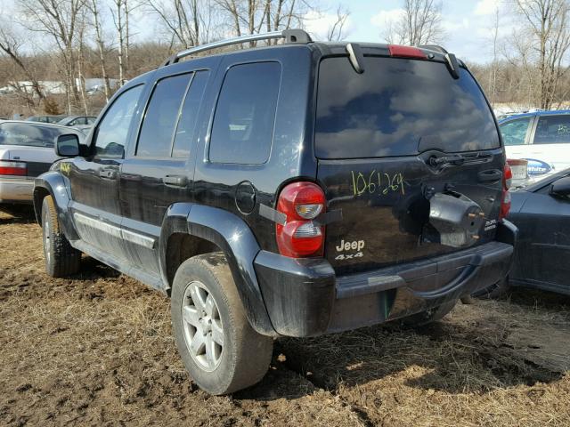 1J4GL58K75W631772 - 2005 JEEP LIBERTY LI BLACK photo 3