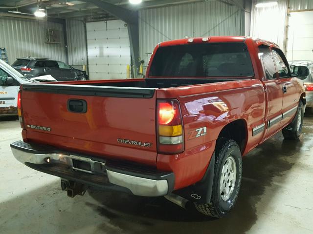 2GCEK19T321261620 - 2002 CHEVROLET SILVERADO RED photo 4