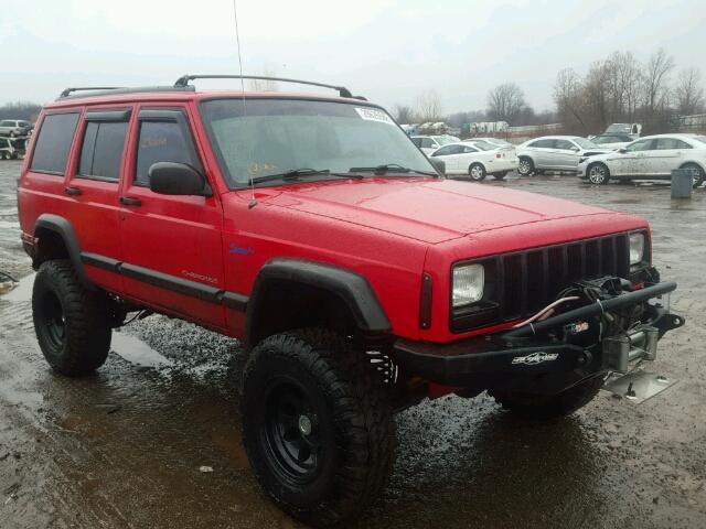 1J4FJ68S7VL502245 - 1997 JEEP CHEROKEE S RED photo 1