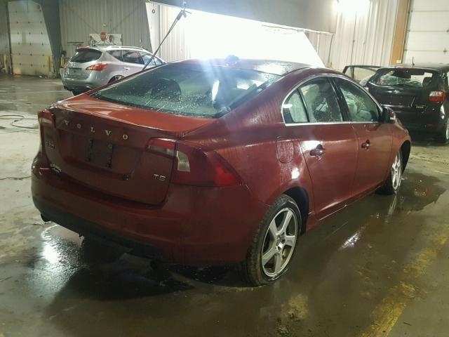 YV1622FSXC2140469 - 2012 VOLVO S60 T5 BURGUNDY photo 4