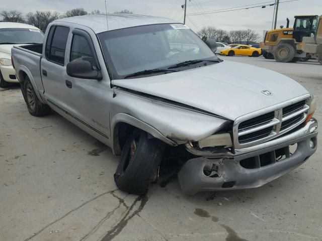 1B7HL48X82S602302 - 2002 DODGE DAKOTA QUA SILVER photo 1