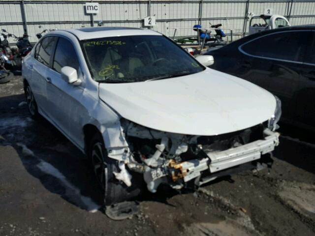 1HGCR2F88HA122298 - 2017 HONDA ACCORD EXL WHITE photo 1