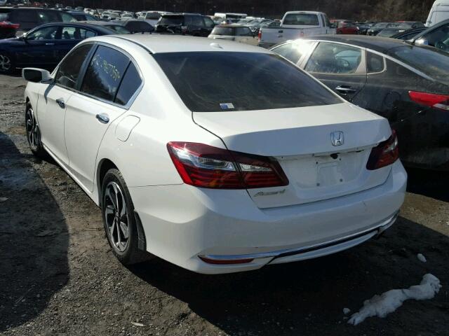 1HGCR2F88HA122298 - 2017 HONDA ACCORD EXL WHITE photo 3