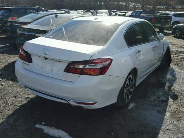 1HGCR2F88HA122298 - 2017 HONDA ACCORD EXL WHITE photo 4