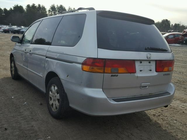 5FNRL18052B052561 - 2002 HONDA ODYSSEY EX GRAY photo 3