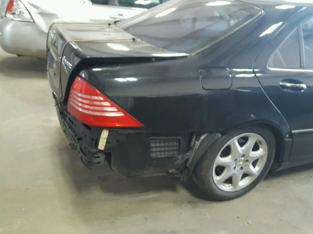 WDBNG84J55A460306 - 2005 MERCEDES-BENZ S 500 4MAT BLACK photo 9