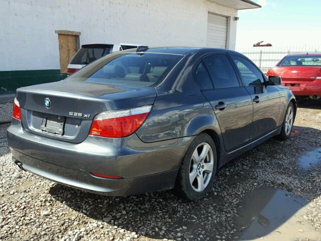 WBANV93568CW55838 - 2008 BMW 535 XI GRAY photo 4