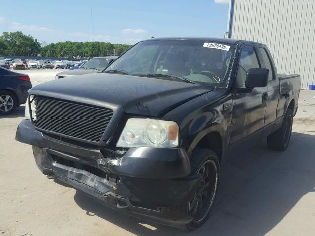 1FTRX14W96KB26006 - 2006 FORD F150 BLACK photo 2