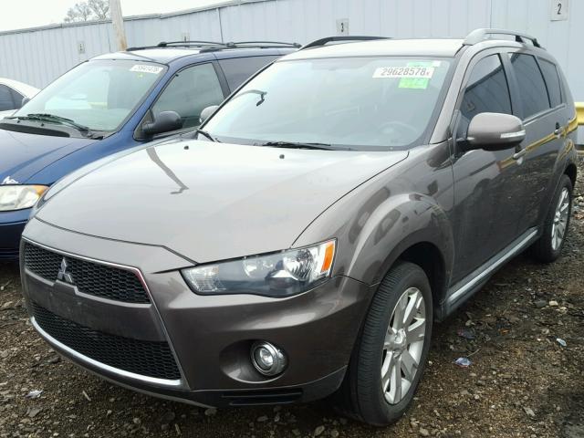 JA4JT3AW2CU026056 - 2012 MITSUBISHI OUTLANDER GRAY photo 2