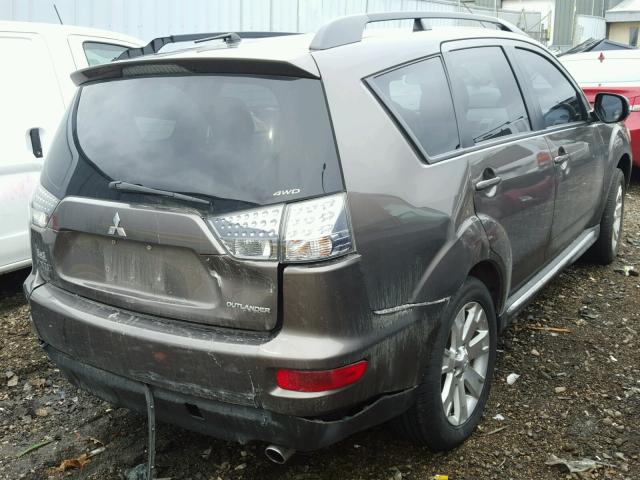 JA4JT3AW2CU026056 - 2012 MITSUBISHI OUTLANDER GRAY photo 4