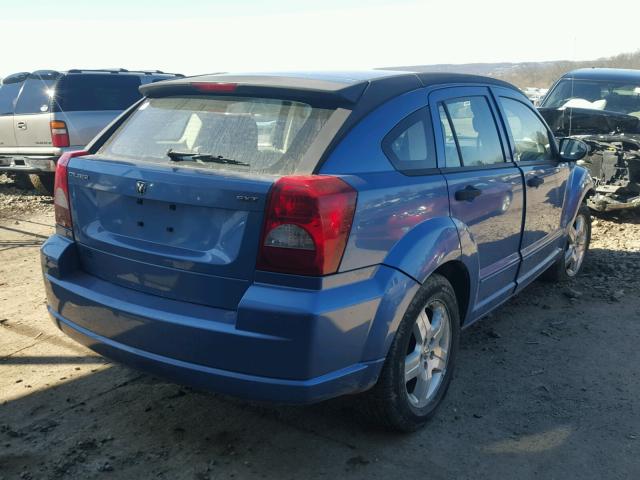 1B3HB48B17D407498 - 2007 DODGE CALIBER SX BLUE photo 4