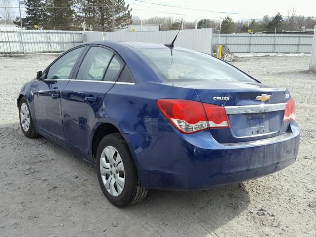 1G1PC5SH1C7353065 - 2012 CHEVROLET CRUZE LS BLUE photo 3