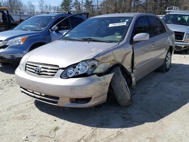 2T1BR32E53C156425 - 2003 TOYOTA COROLLA CE GRAY photo 2