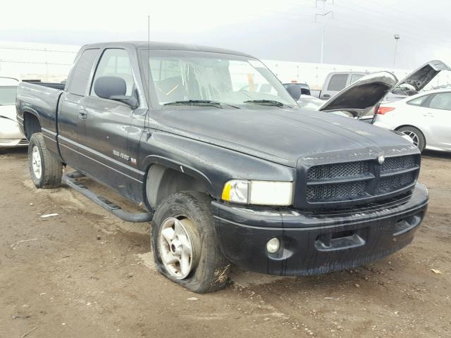 3B7HF13Z81M578086 - 2001 DODGE RAM 1500 BLACK photo 1