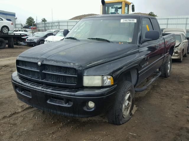 3B7HF13Z81M578086 - 2001 DODGE RAM 1500 BLACK photo 2