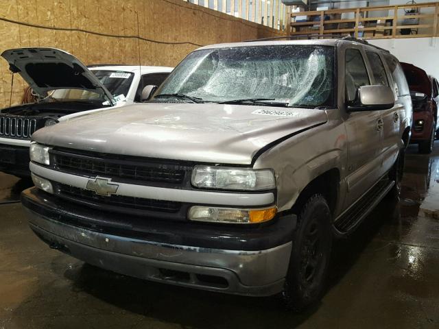 3GNFK16TXYG117224 - 2000 CHEVROLET SUBURBAN K TAN photo 2