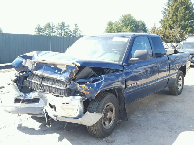 1B7HC13Y81J603274 - 2001 DODGE RAM 1500 BLUE photo 2