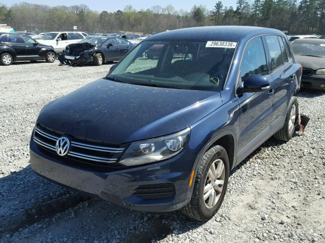 WVGAV7AX6DW539778 - 2013 VOLKSWAGEN TIGUAN S BLUE photo 2