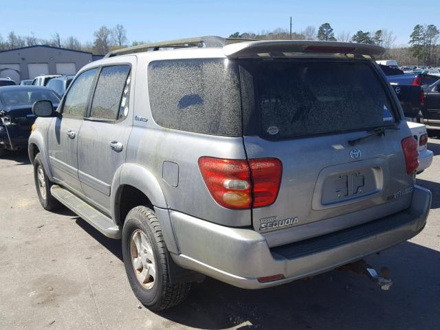 5TDBT48A01S016525 - 2001 TOYOTA SEQUOIA LI SILVER photo 3