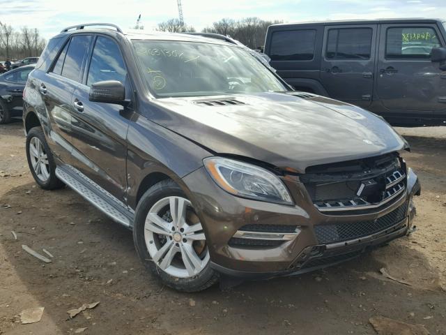 4JGDA5HB4EA320372 - 2014 MERCEDES-BENZ ML 350 4MA BROWN photo 1