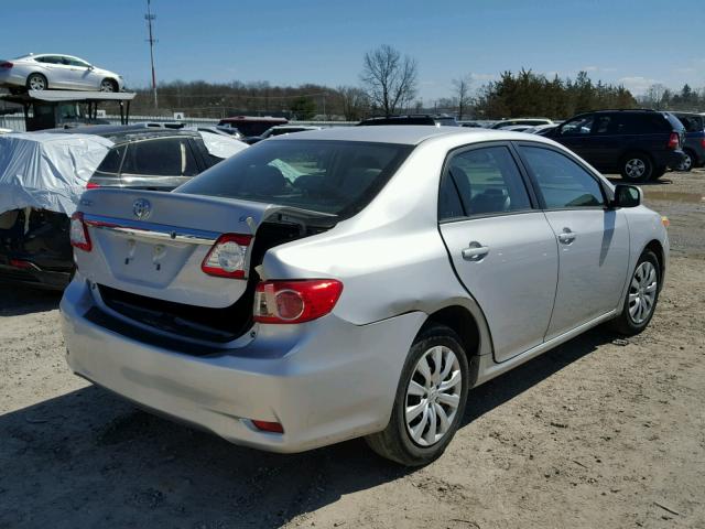 2T1BU4EEXCC901170 - 2012 TOYOTA COROLLA BA SILVER photo 4