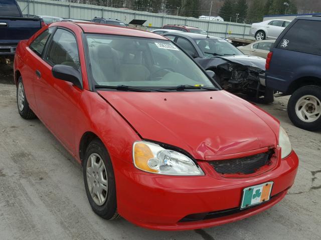 1HGEM22551L070920 - 2001 HONDA CIVIC LX RED photo 1