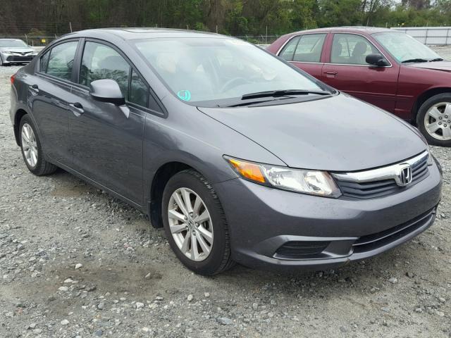 19XFB2F97CE019761 - 2012 HONDA CIVIC EXL GRAY photo 1