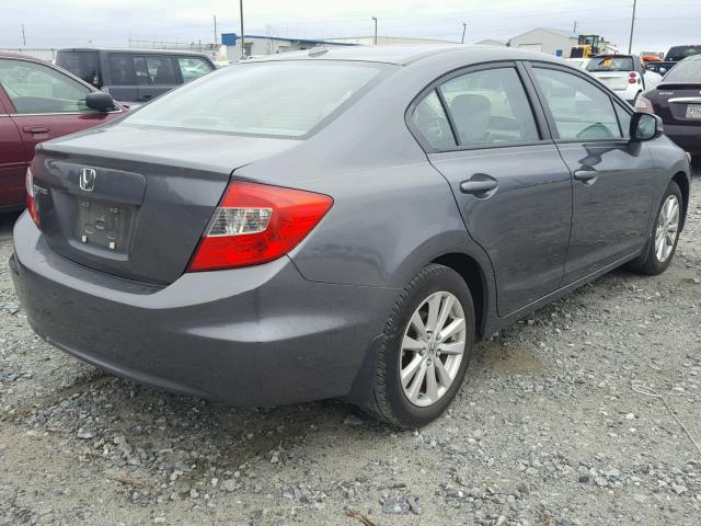 19XFB2F97CE019761 - 2012 HONDA CIVIC EXL GRAY photo 4