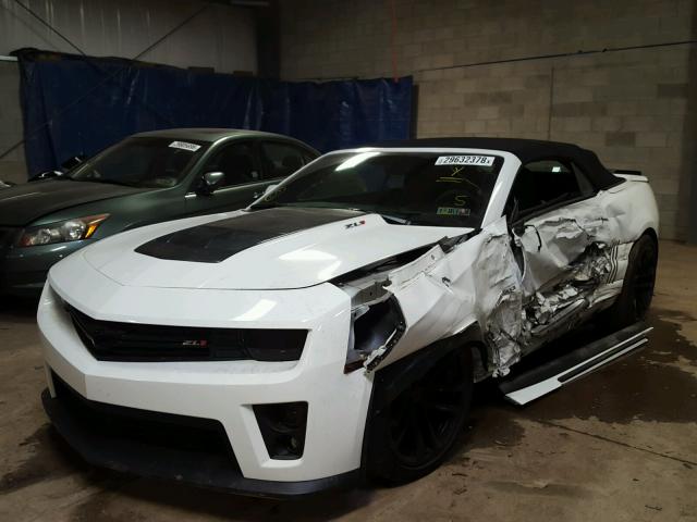 2G1FM3DP5F9801618 - 2015 CHEVROLET CAMARO ZL1 WHITE photo 2