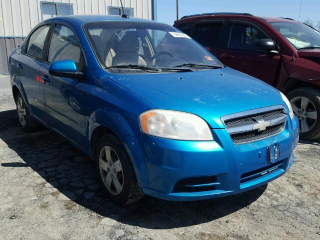 KL1TD56EX9B617559 - 2009 CHEVROLET AVEO LS BLUE photo 1