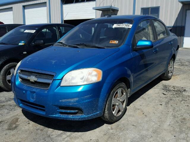 KL1TD56EX9B617559 - 2009 CHEVROLET AVEO LS BLUE photo 2