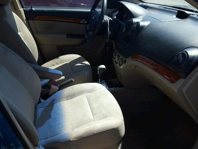 KL1TD56EX9B617559 - 2009 CHEVROLET AVEO LS 蓝色 照片 5