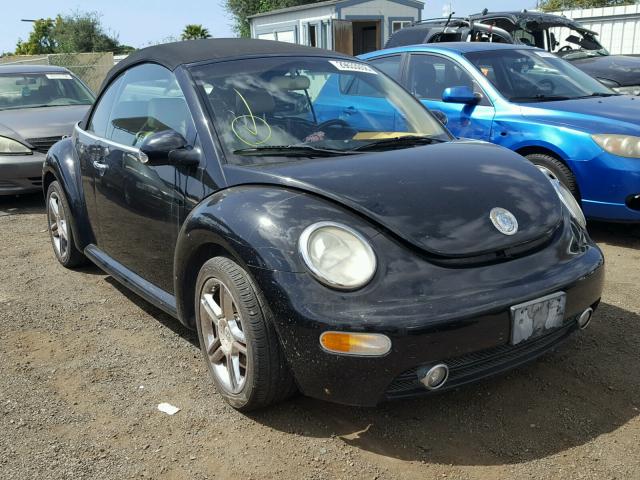 3VWCD31Y25M309039 - 2005 VOLKSWAGEN NEW BEETLE BLACK photo 1