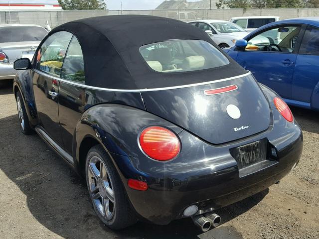 3VWCD31Y25M309039 - 2005 VOLKSWAGEN NEW BEETLE BLACK photo 3