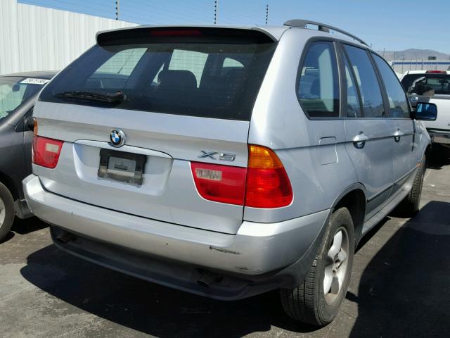 5UXFA53562LH79922 - 2002 BMW X5 3.0I SILVER photo 4