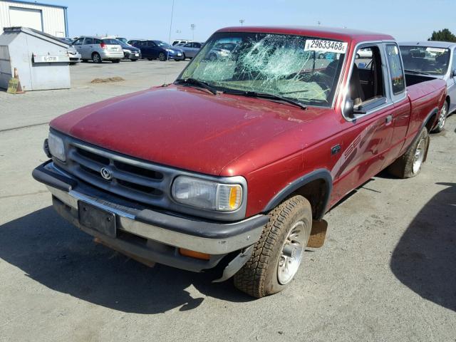 4F4DR17X4VTM30594 - 1997 MAZDA B4000 CAB MAROON photo 2