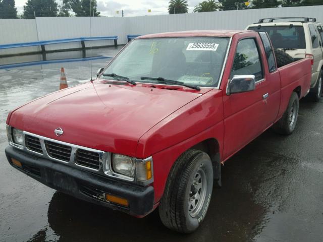 1N6SD16S9SC409463 - 1995 NISSAN TRUCK KING RED photo 2