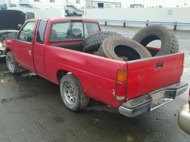 1N6SD16S9SC409463 - 1995 NISSAN TRUCK KING RED photo 3