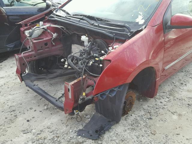 3N1AB6AP9AL712835 - 2010 NISSAN SENTRA 2.0 RED photo 9