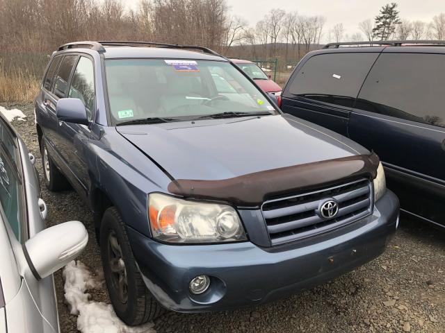 JTEHD21A670048683 - 2007 TOYOTA HIGHLANDER BLUE photo 1