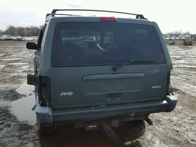 1J4FF47S0YL145583 - 2000 JEEP CHEROKEE S GREEN photo 10