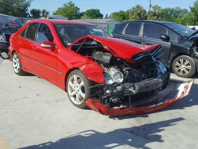 WDBRF52H77A936478 - 2007 MERCEDES-BENZ C 230 RED photo 1