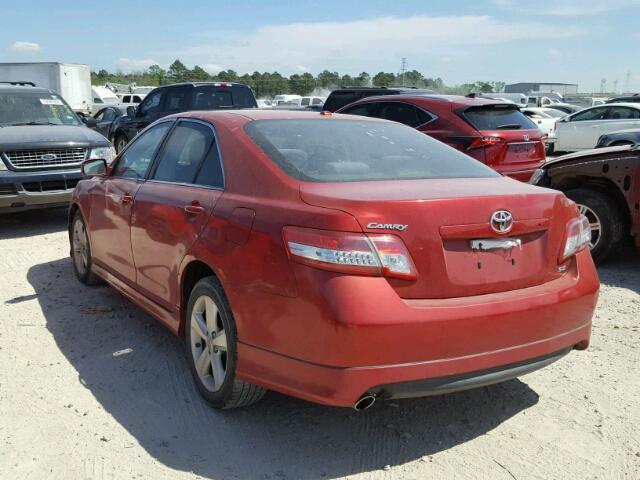 4T1BF3EK0AU040037 - 2010 TOYOTA CAMRY BASE RED photo 3