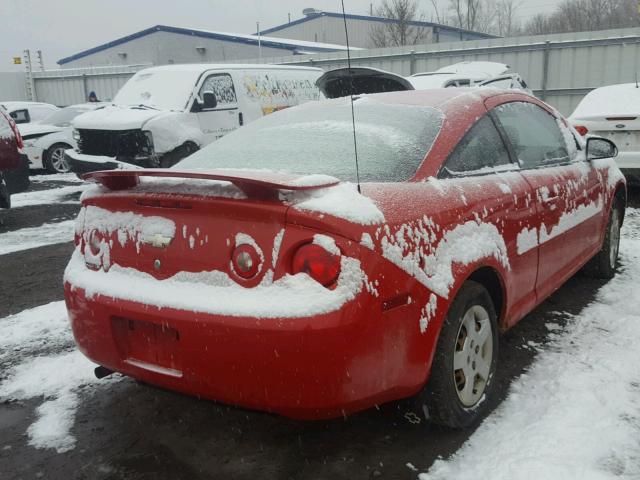 1G1AK18F787301017 - 2008 CHEVROLET COBALT LS RED photo 4